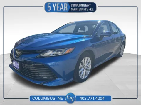 Blue 2020 Toyota Camry LE for sale in Columbus, NE