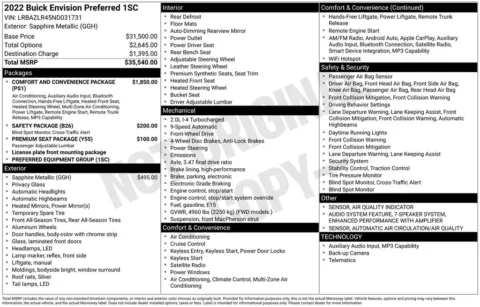 Photos of 2022 Buick Envision Preferred for sale in Columbus, NE at Gregg Young Toyota of Columbus