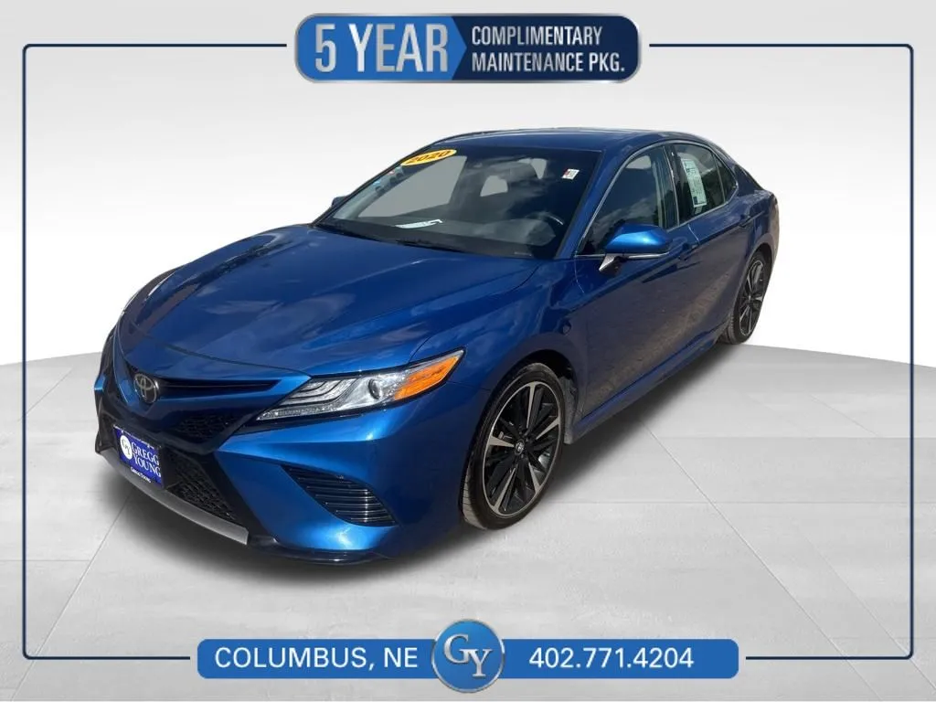 Blue 2020 Toyota Camry XSE for sale in Columbus, NE