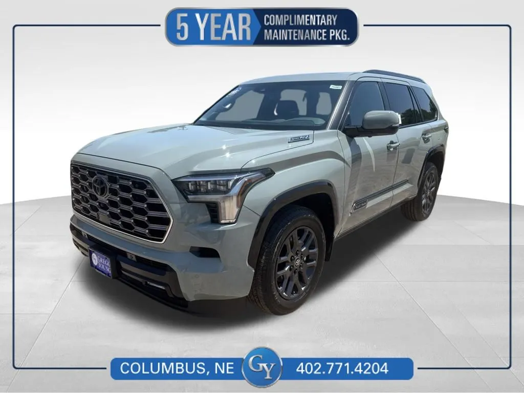 Gray 2026 Toyota Sequoia Platinum for sale in Columbus, NE