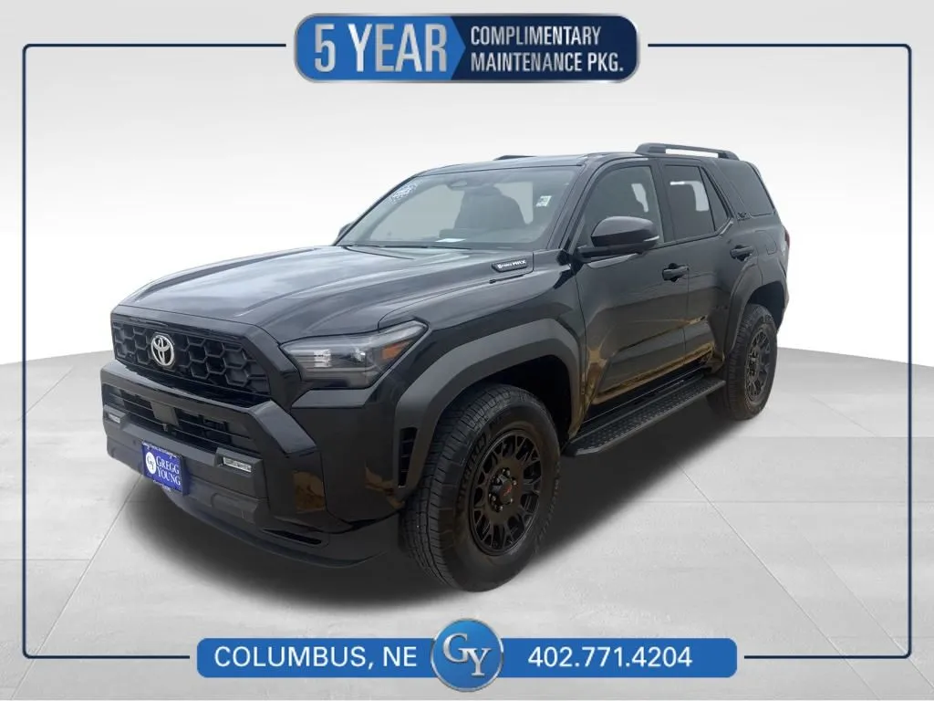 Black 2026 Toyota 4Runner i-FORCE MAX Hybrid TRD Off Road Premium for sale in Columbus, NE