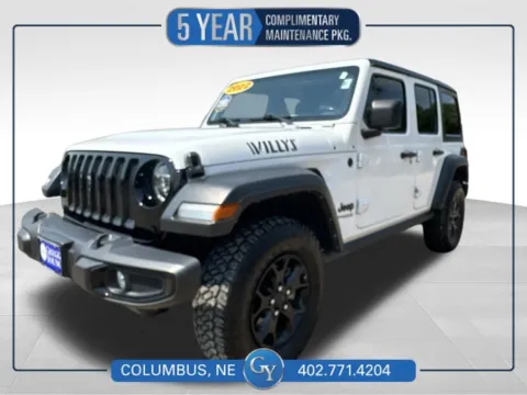 White 2022 Jeep Wrangler Unlimited Willys for sale in Columbus, NE