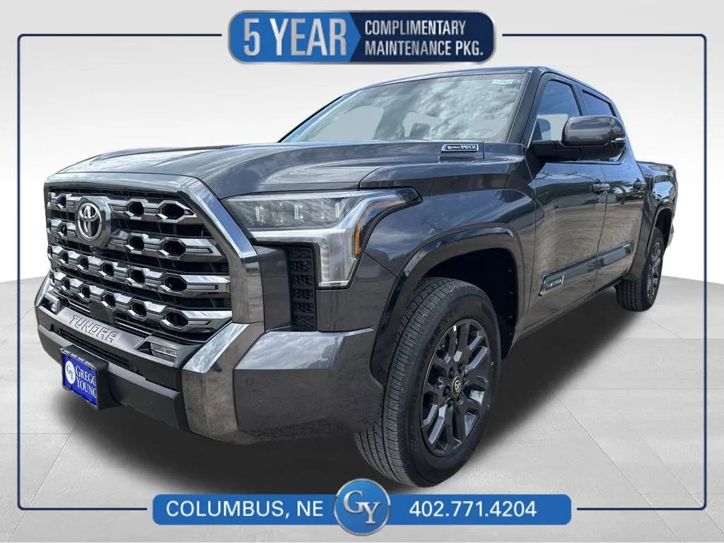 Gray 2026 Toyota Tundra Hybrid Platinum for sale in Columbus, NE