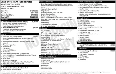 Photos of 2024 Toyota RAV4 Hybrid Limited for sale in Columbus, NE at Gregg Young Toyota of Columbus