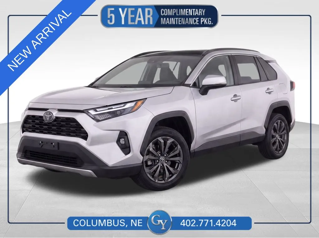 Silver 2024 Toyota RAV4 Hybrid Limited for sale in Columbus, NE