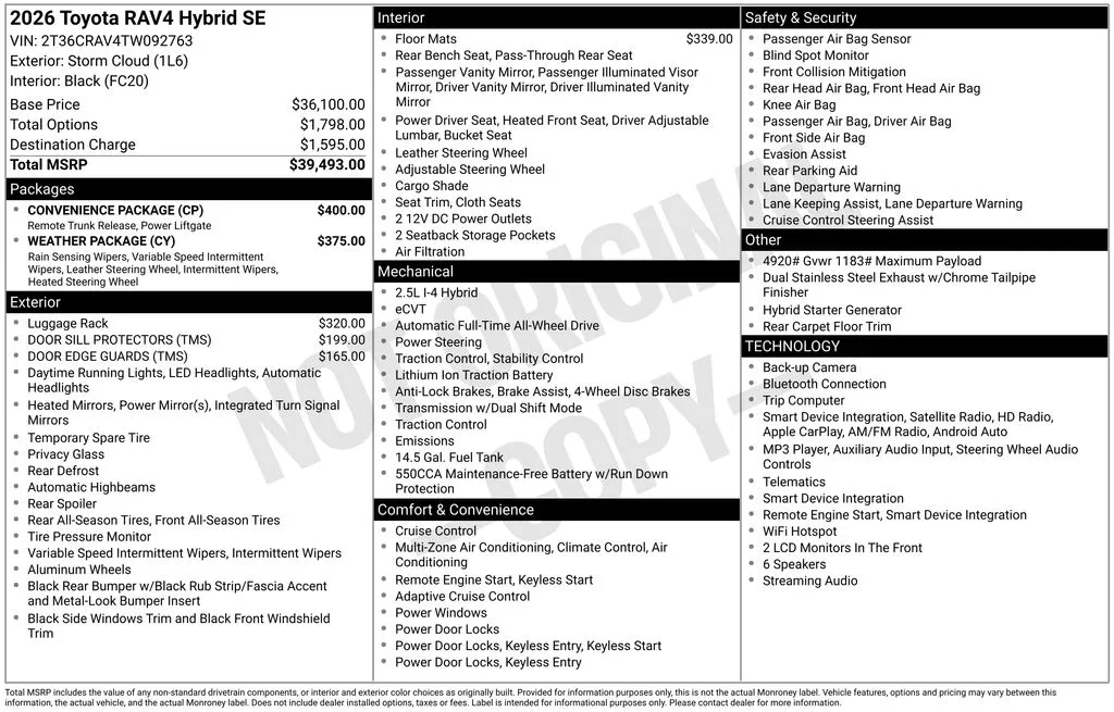 2026 Toyota RAV4 SE for sale in Columbus, NE