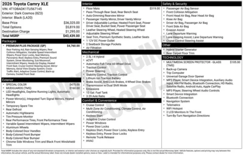 Unknown 2026 Toyota Camry for sale in Columbus, NE