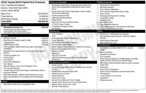 Unknown 2026 Toyota RAV4 for sale in Columbus, NE