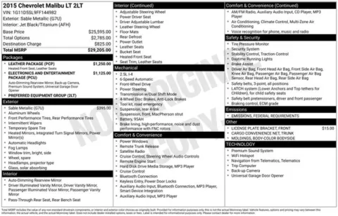 Photos of 2015 Chevrolet Malibu LT for sale in Columbus, NE at Gregg Young Toyota of Columbus