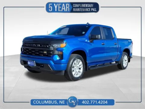 Blue 2023 Chevrolet Silverado 1500 Custom for sale in Columbus, NE