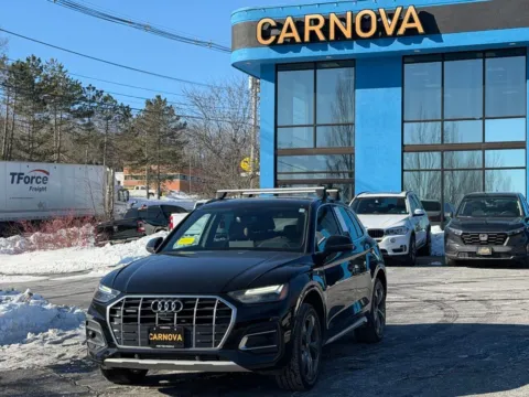 Black 2021 Audi Q5 45 Premium Plus for sale in Southborough, MA