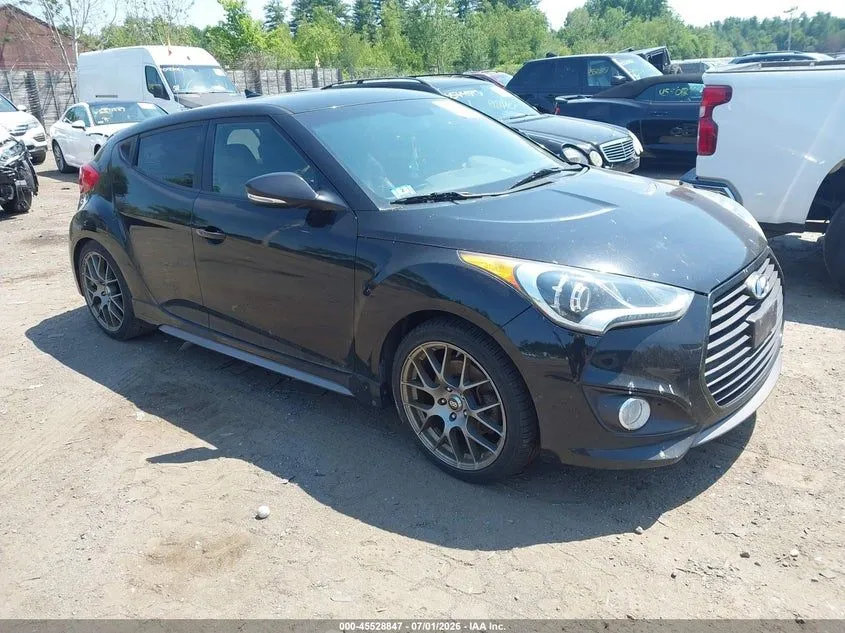 Black 2015 Hyundai Veloster Turbo for sale in Southborough, MA