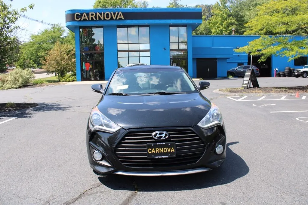 Black 2015 Hyundai Veloster Turbo for sale in Southborough, MA
