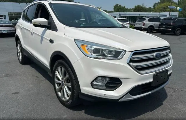 White 2018 Ford Escape Titanium for sale in Southborough, MA