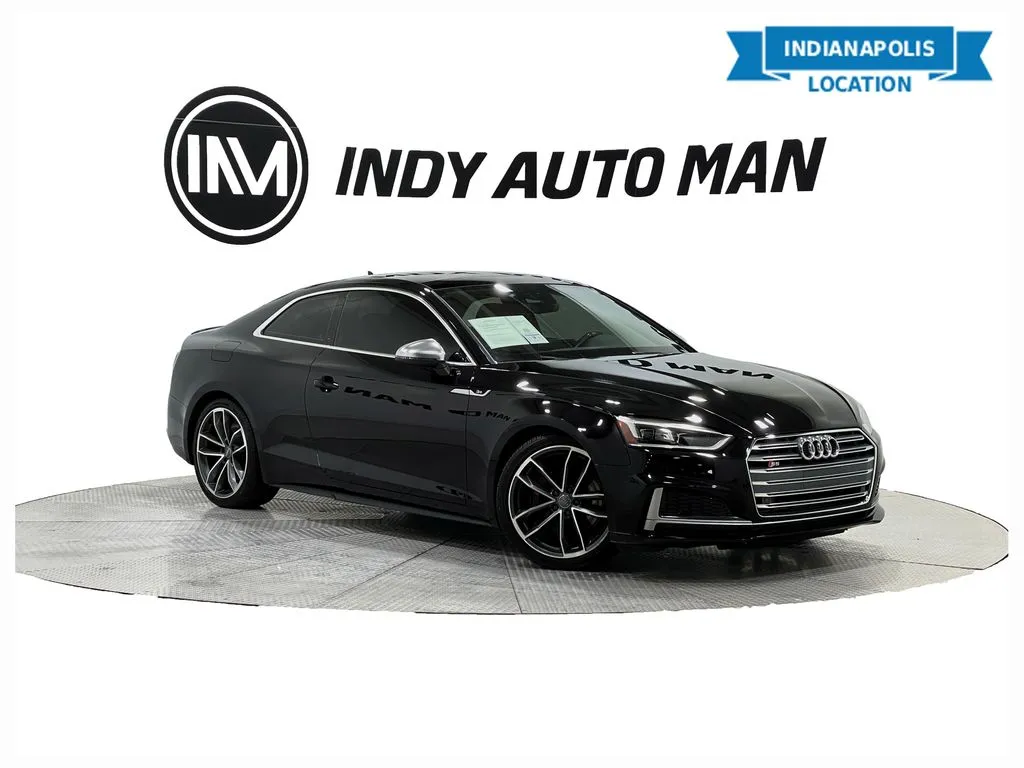 Black 2018 Audi S5 3.0T Premium Plus quattro for sale in Indianapolis, IN
