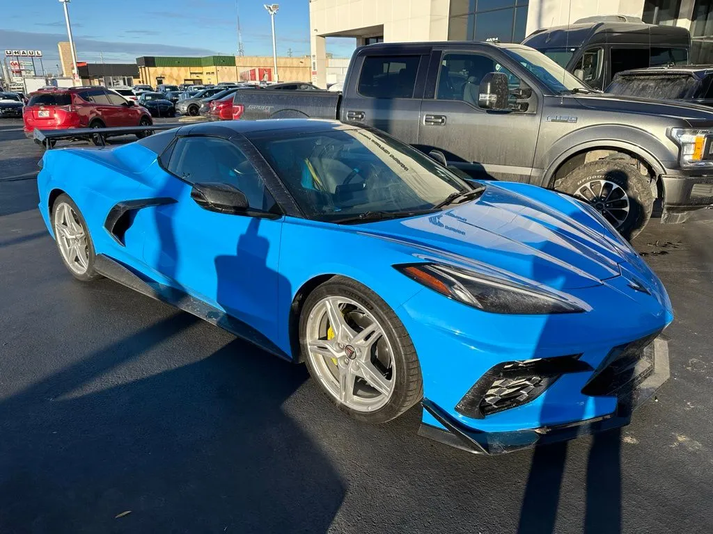 Blue 2021 Chevrolet Corvette Stingray 3LT for sale in Indianapolis, IN