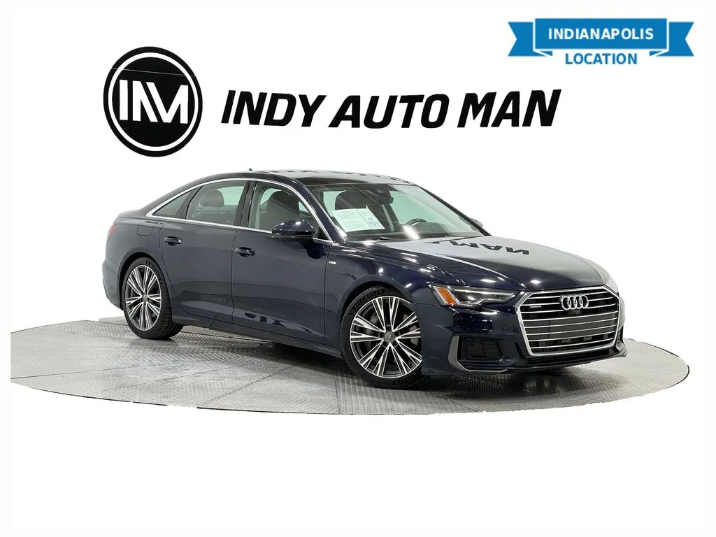 Blue 2019 Audi A6 3.0T Premium Plus quattro for sale in Indianapolis, IN