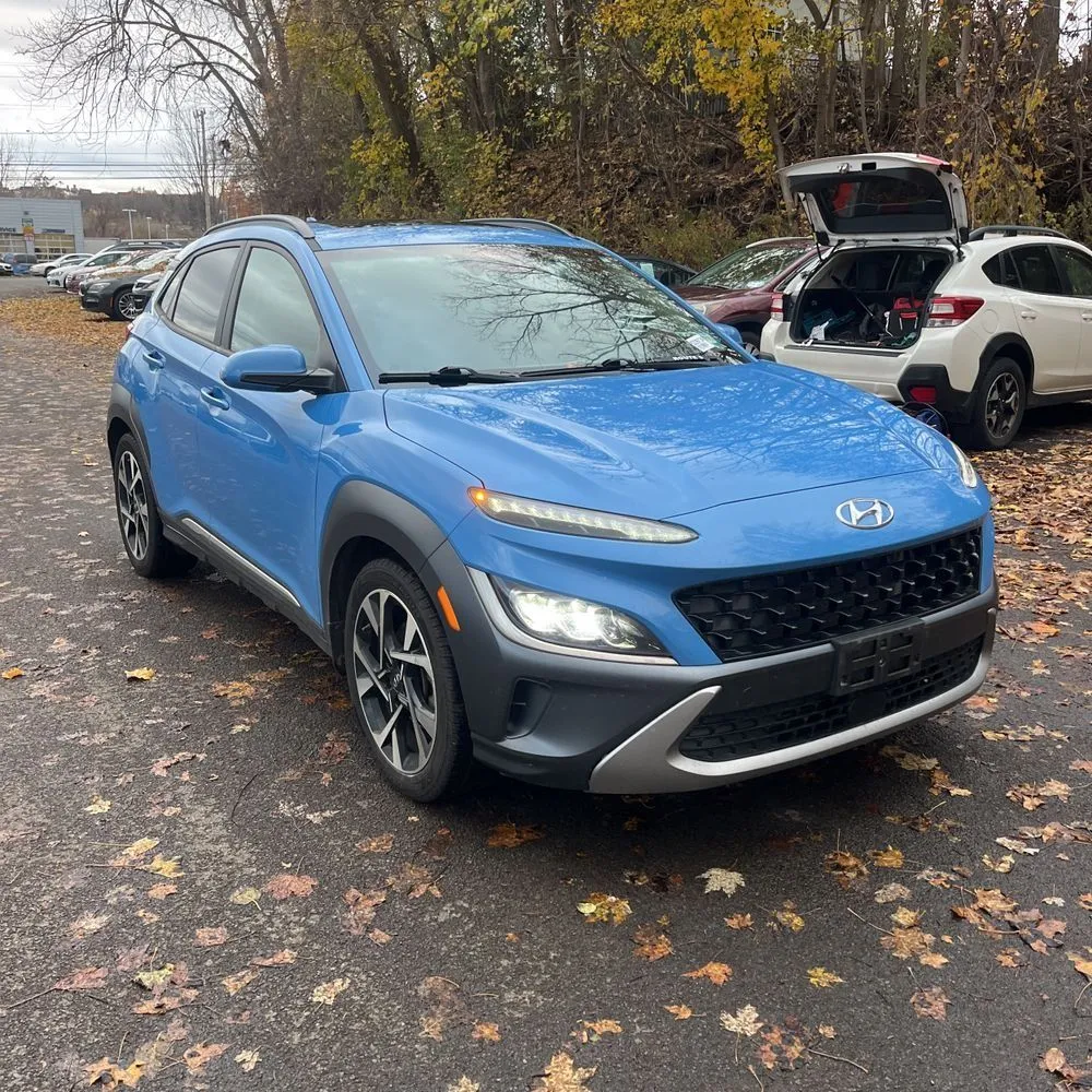 Blue 2022 Hyundai Kona Limited for sale in Indianapolis, IN