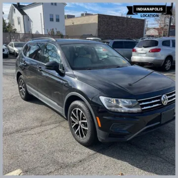 Black 2021 Volkswagen Tiguan 2.0T SE for sale in Indianapolis, IN