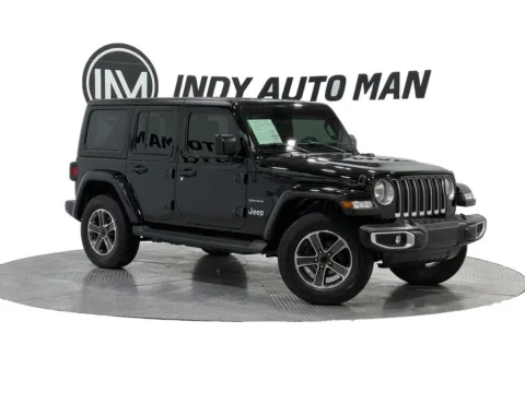 Black 2023 Jeep Wrangler Sahara for sale in Indianapolis, IN