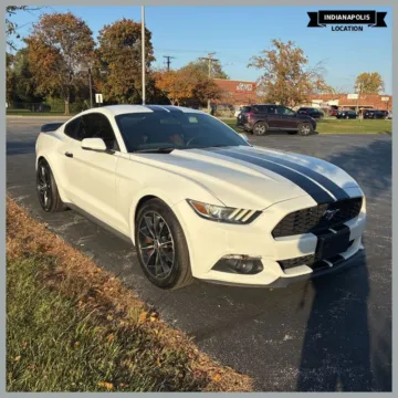 White 2016 Ford Mustang EcoBoost Premium for sale in Indianapolis, IN