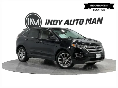 Black 2017 Ford Edge Titanium for sale in Indianapolis, IN