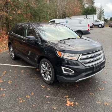 Black 2017 Ford Edge Titanium for sale in Indianapolis, IN