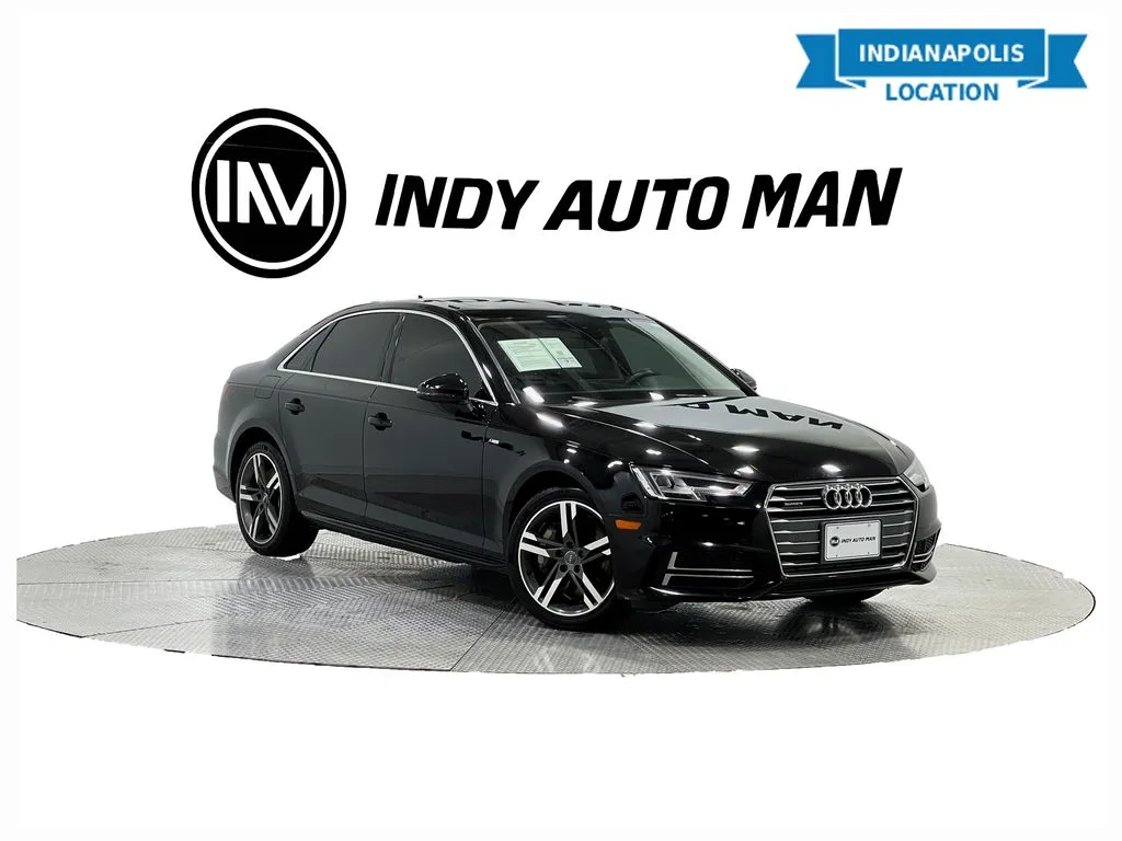 Black 2018 Audi A4 2.0T Premium Plus quattro for sale in Indianapolis, IN