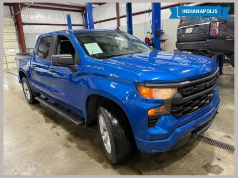 Blue 2022 Chevrolet Silverado 1500 Custom for sale in Indianapolis, IN