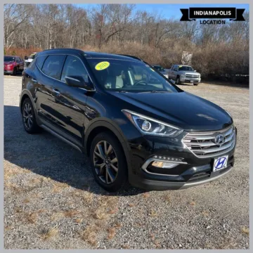 Black 2018 Hyundai Santa Fe Sport 2.0T Ultimate for sale in Indianapolis, IN
