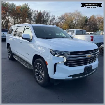 White 2021 Chevrolet Suburban LT for sale in Indianapolis, IN
