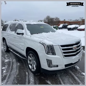 White 2017 Cadillac Escalade ESV Luxury for sale in Indianapolis, IN