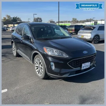 Black 2020 Ford Escape Titanium Hybrid for sale in Indianapolis, IN