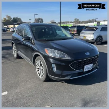 Black 2020 Ford Escape Titanium Hybrid for sale in Indianapolis, IN