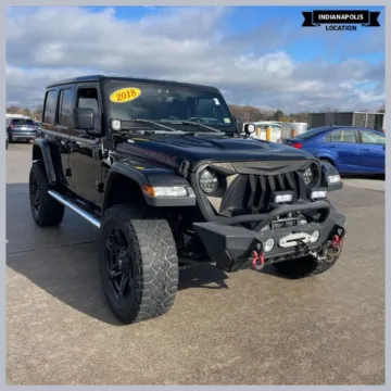 Black 2018 Jeep Wrangler Unlimited Rubicon for sale in Indianapolis, IN