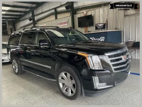 Black 2017 Cadillac Escalade ESV Luxury for sale in Indianapolis, IN