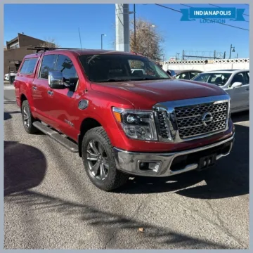 Red 2017 Nissan Titan SL for sale in Indianapolis, IN