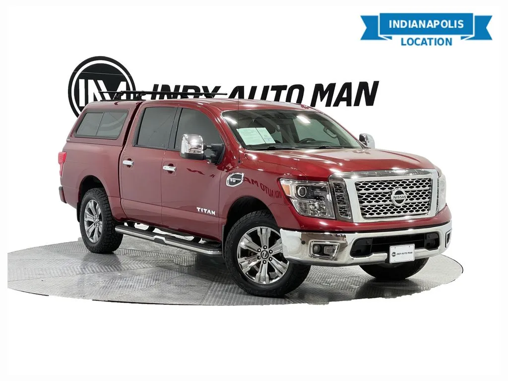 Red 2017 Nissan Titan SL for sale in Indianapolis, IN