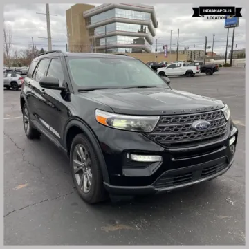 Black 2021 Ford Explorer XLT for sale in Indianapolis, IN