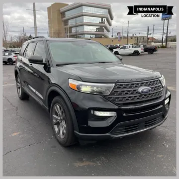 Black 2021 Ford Explorer XLT for sale in Indianapolis, IN