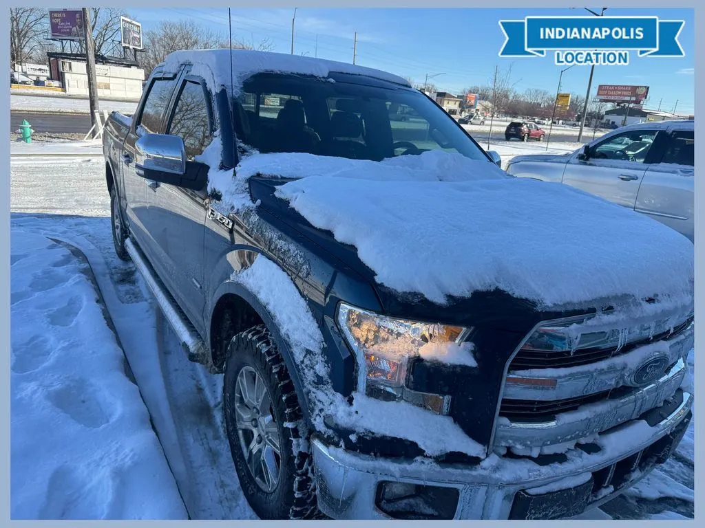 Blue 2015 Ford F-150 Lariat for sale in Indianapolis, IN