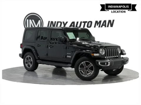 Black 2023 Jeep Wrangler Sahara for sale in Indianapolis, IN