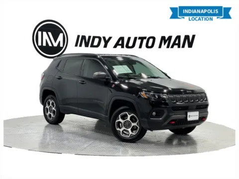 Black 2022 Jeep Compass Trailhawk for sale in Indianapolis, IN