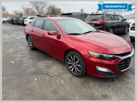 Red 2021 Chevrolet Malibu RS for sale in Indianapolis, IN