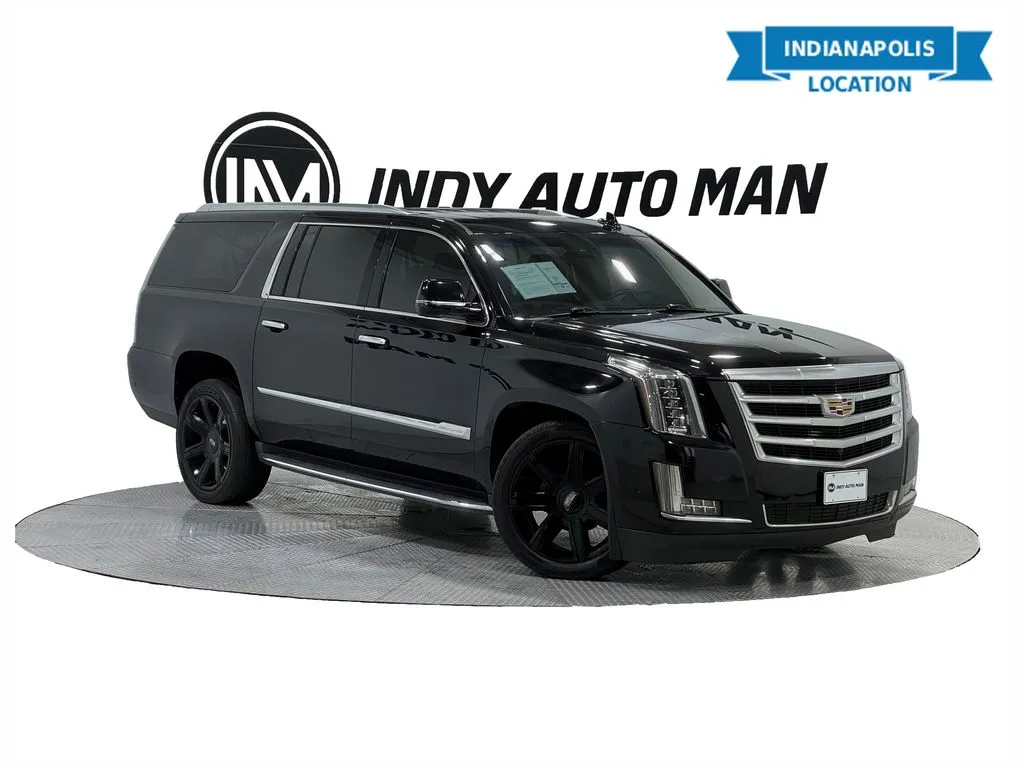 Black 2018 Cadillac Escalade ESV Luxury for sale in Indianapolis, IN