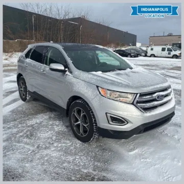 Silver 2018 Ford Edge Titanium for sale in Indianapolis, IN