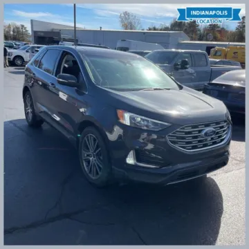 Gray 2021 Ford Edge Titanium for sale in Indianapolis, IN