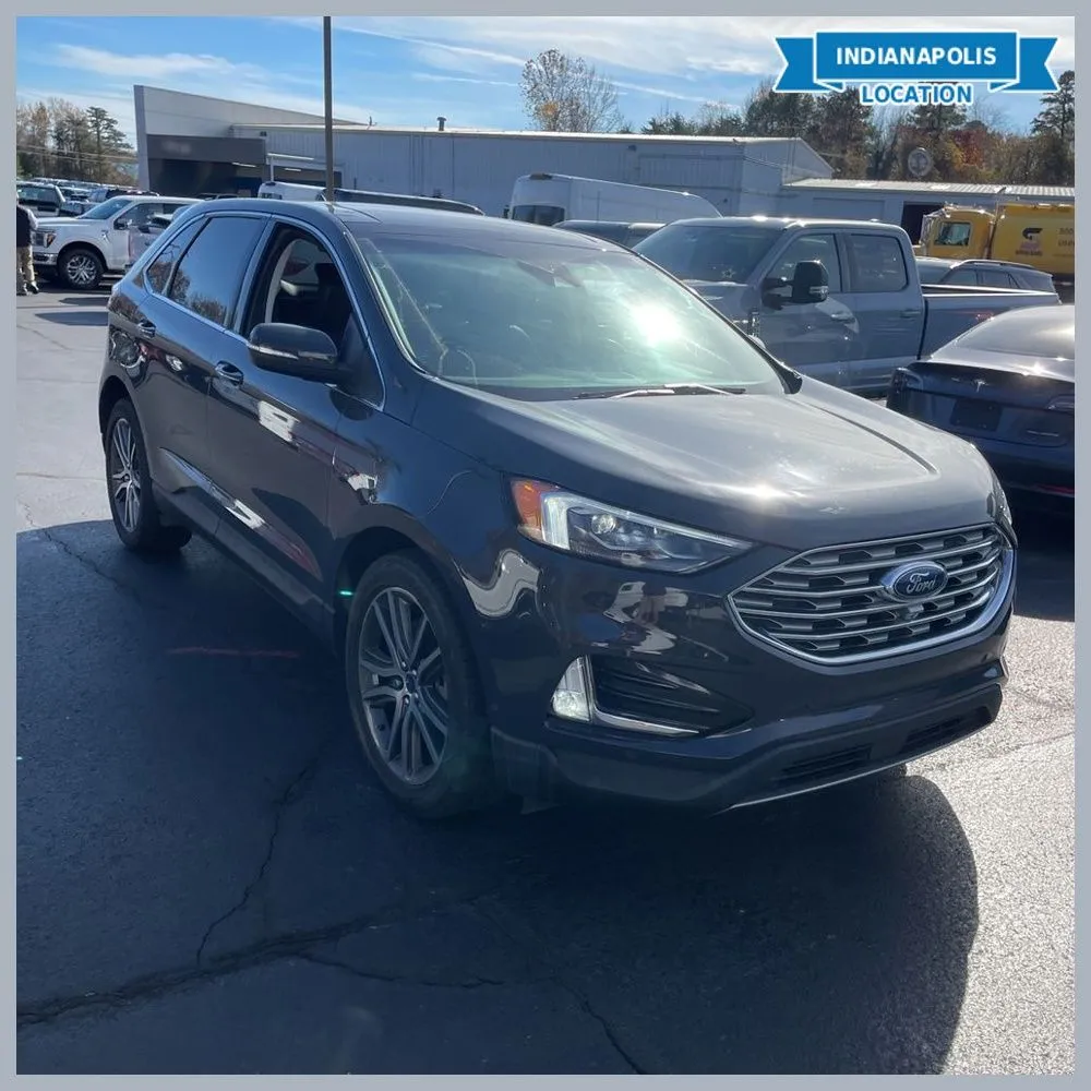 Gray 2021 Ford Edge Titanium for sale in Indianapolis, IN