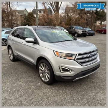 Silver 2017 Ford Edge Titanium for sale in Indianapolis, IN