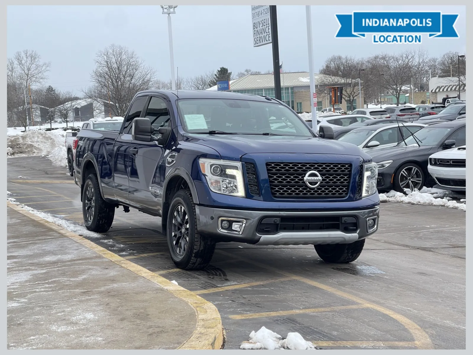 Blue 2017 Nissan Titan PRO-4X for sale in Indianapolis, IN